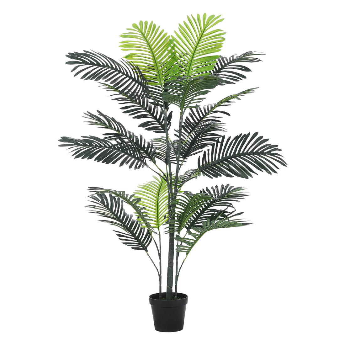 Garvee Artificial Palm Tree 5ft Tall, Indoor Fake Tropical Paradise Palm Tree in Pot, Faux Areca Palm Tree, Faux Floor Plant in Pot for Home Office Living Room Bedroom Farmhouse Modern Decor