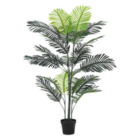 Garvee Artificial Palm Tree 5ft Tall, Indoor Fake Tropical Paradise Palm Tree in Pot, Faux Areca Palm Tree, Faux Floor Plant in Pot for Home Office Living Room Bedroom Farmhouse Modern Decor