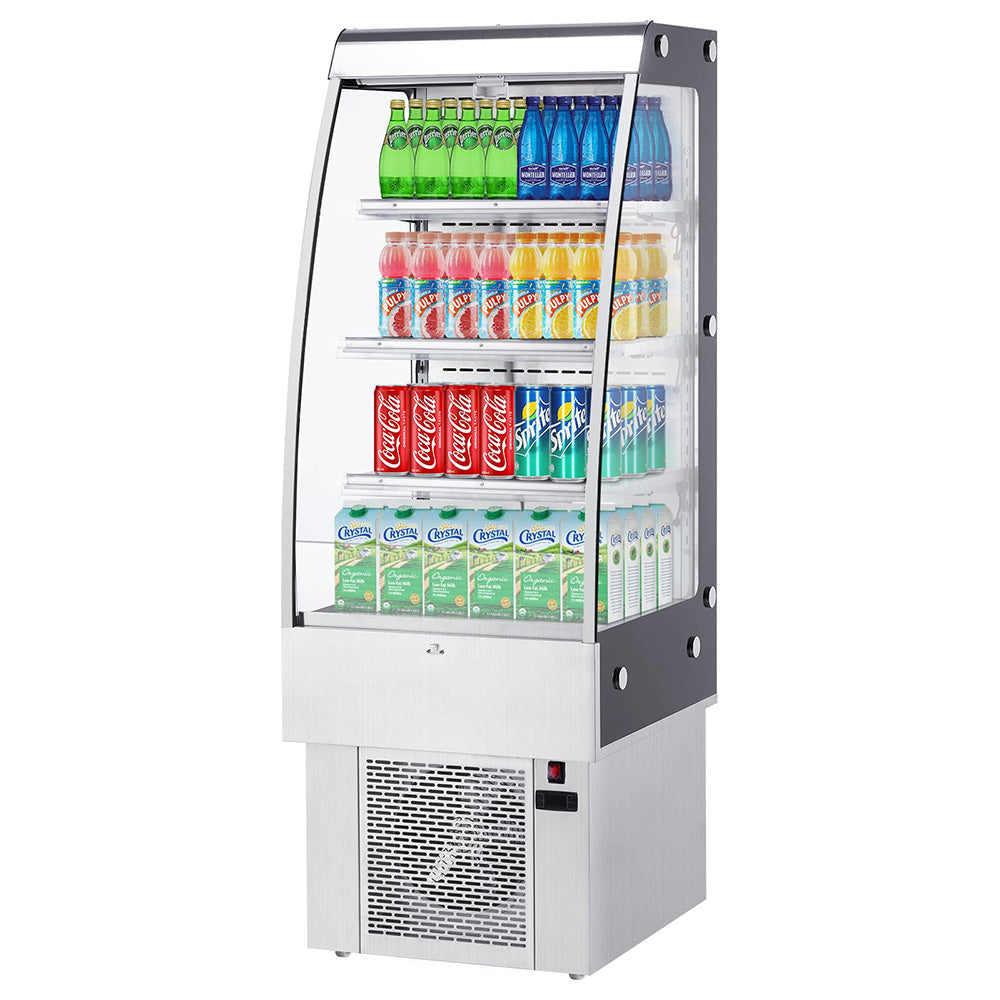 Garvee 250L/8.8 Cu.FT Commercial Cake Display Refrigerator, Open Merchandiser with LED Lighting Double-Layered Glass for Store Bar Restaurant
