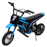 Garvee Ride - T Series: 24V-10A 350W Ride On Electric Dirt Bike For Kids Ages 13+, 14.29MPH, 3-Speed - Blue-7 - Blue - 7