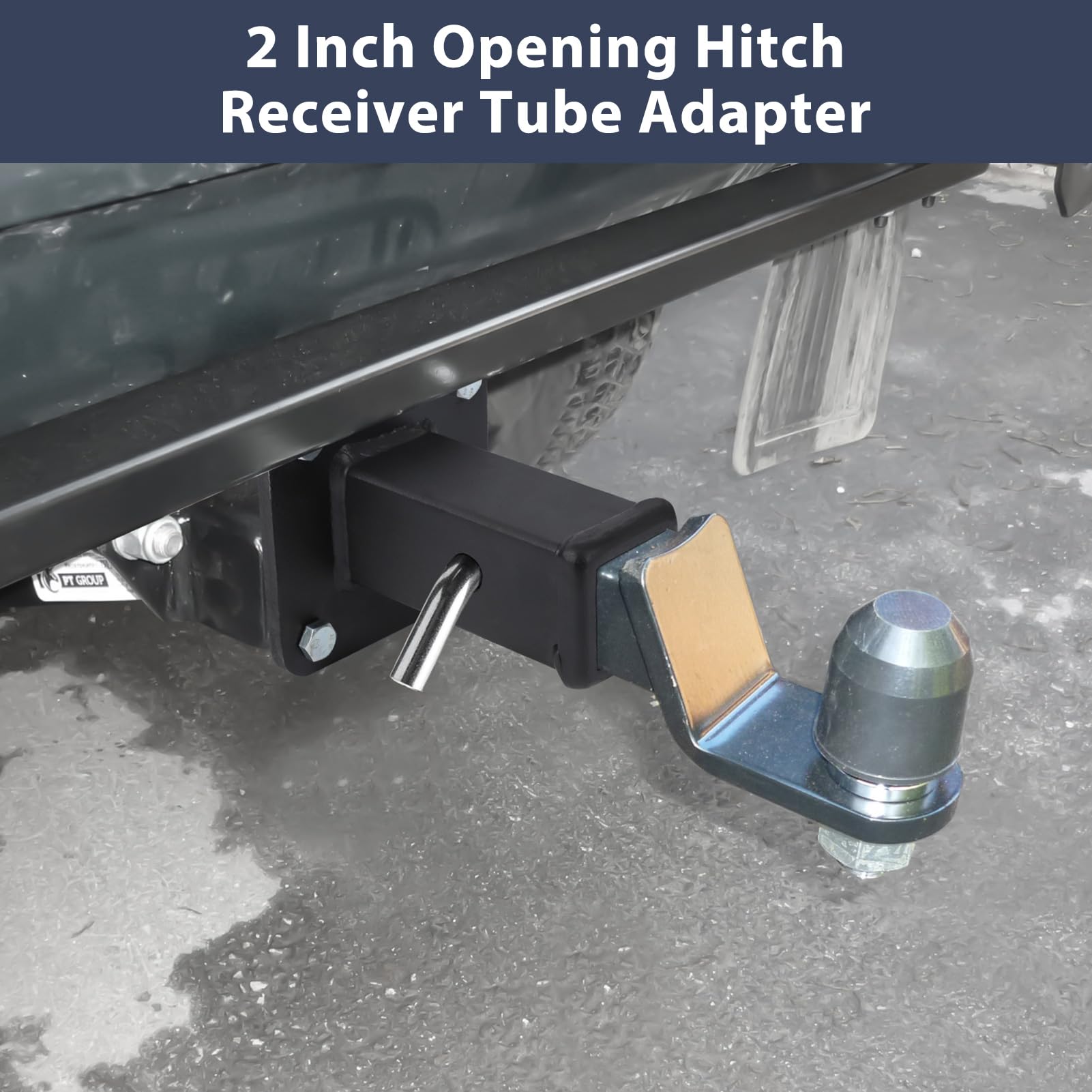 Hitch Wall Mount,2" Bolt-On Receiver Opening Hitch Tube,20,000 LBS Bumper Trailer Hitch Compatible for Skid Steer Mount Plate,Heavy Duty Hitch Receiver for Tractor,Lawn Mower,Ut