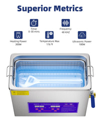 6.5L Ultrasonic Cleaner for Jewelry, Watches, Dental Tools