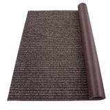 Garvee 6' × 18' Boat Marine Carpet,Stripe Brown Marine Carpet, Indoor/Outdoor Rug, Tpr Non-Slip, Waterproof, for Patio Deck, Outdoor Use, Camping - Brown