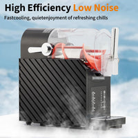 GARVEE 84oz (2.5L) Slushie Machine - Frozen Drink Maker with 3 Preset Modes (Slush, Frappe, Milkshake), LED Display, Auto-Clean, and One-Touch Dispensing for Margaritas, Smoothies, and Ice Cream (Black)