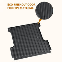 Garvee Truck Bed Mat for 2015-2024 Ford F150 SuperCrew Cab 5.5 Feet(67.1 inches) Bed, All Weather TPE Heavy Duty Pickup F-150 Bed Liner Cargo Mat