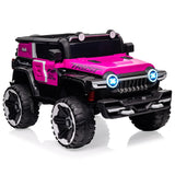 Garvee Ride - P Series: 12V 2-Seater Kids Ride On Car with Remote Control & Music - Pink - Pink