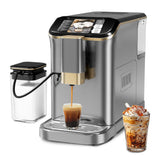 Garvee Best fully automatic espresso machine, Espresso Coffee Machines With Milk Frother Steam Wand, Insulated Milk Container for Cappuccino, Latte, Espresso Maker (20 bar, Gold) - Gold