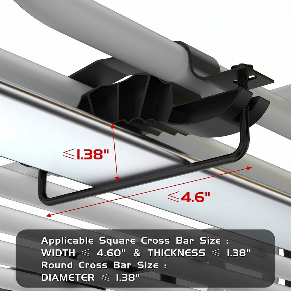 Garvee 64" x 50" Universal Roof Rack Basket, Heavy Duty Rooftop Cargo Carrier for SUVs, Trucks, Vehicles, Black
