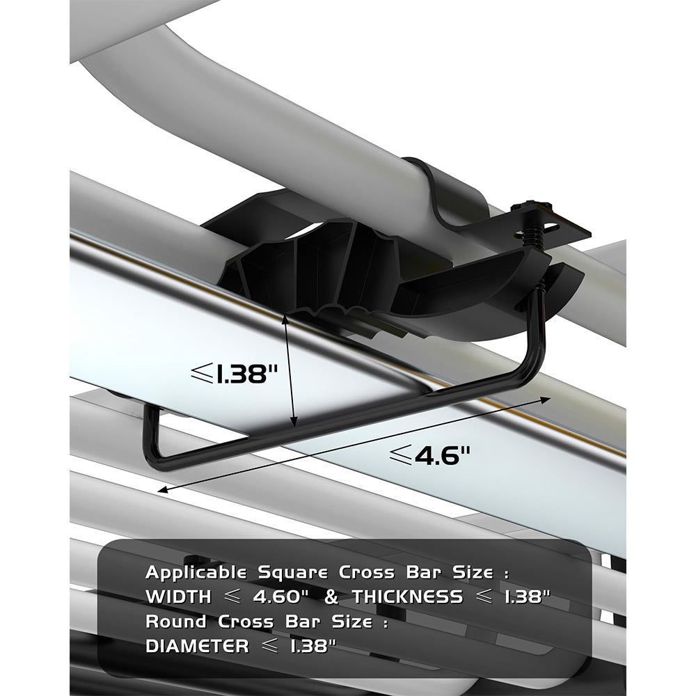 Garvee 51" x 36" Universal Roof Rack Basket With Waterproof Luggage Bag and Combination Lock For SUVs Trucks Vehicles, 200 Lbs Capacity, Black