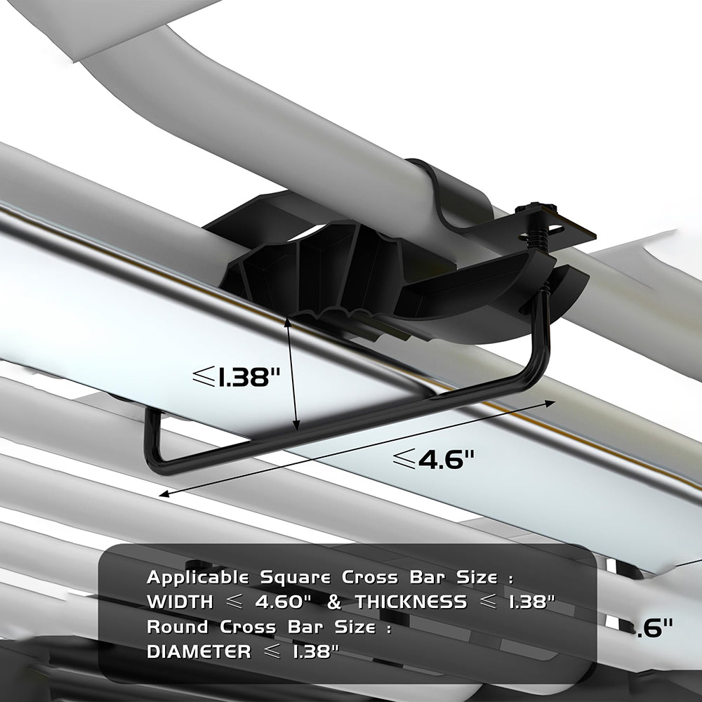 Garvee 64"x39"x6"  Universal Roof Rack Basket - 200 lbs Capacity Rooftop Cargo Carrier with 21 Cubic Feet Waterproof Luggage Bag (52"x39") for SUVs, Trucks, and Vehicles