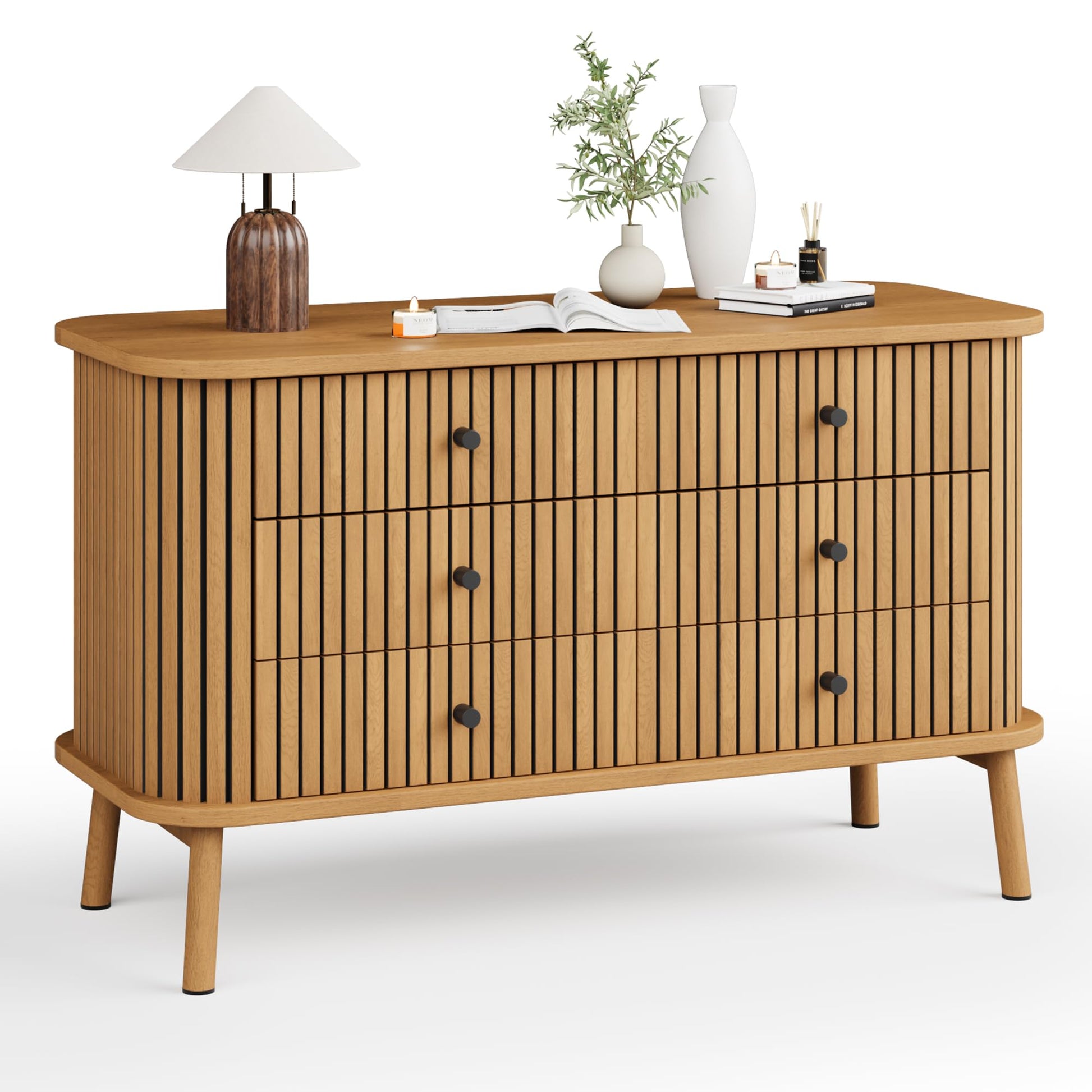 Garvee 6 Drawer Dresser for Bedroom, Chests of Double Drawers, Boho Wooden Dresser with Black Handles, Beside Table for Closet, Living Room, Hallway, Garvee 6 Drawer Dresser for Bedroom, Chests of Double Drawers, Boho Wooden Dresser with Black Handles, Beside Table for Closet, Living Room, Hallway,