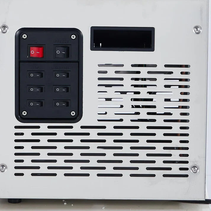 Garvee Commercial Slushy Machine 24L Double Tank , 700 Watts Rapid Refrigeration & Blending , Stainless Steel & PC , Easy Maintenance & Considerate Features , Restaurants Cafes Bars