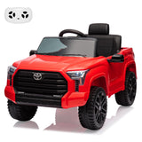 Garvee Ride - P Series: 12V Ride on Car For Kids Age 3+ , Licensed Toyota, with Remote Control, MP3, LED Lights, Suspension System, Double Doors, Safety Belt, Ride On Toys for Boys Girls - Red - Red