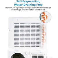 Garvee 12000 BTU Portable Air Conditioner with Remote Control – 3-In-1 Cool, Fan, and Dry Functions, Fast Cooling for Up to 550 Sq. Ft., Low Noise, Sleep Mode, and 24-Hour Timer