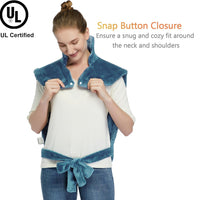 Garvee Heating Pad for Back Pain Relief, Neck and Shoulders Electric Heating Pads Large Size, Weighted Full Body Back Heat Pad with Auto Shut Off, Fast Heating and 4 Heat Settings (Teal, 33"x22")