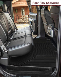 Custom Fit 2015-2023 Ford F150 Floor Mats, Front Row