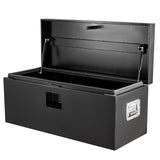 Garvee Black Steel Truck Bed Tool Box, 36"x15"x15", Weatherproof Storage Chest for Pickup, Truck, RV, Trailer - Black -A