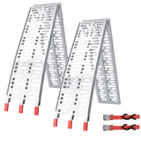 Garvee Pair of Truck Ramps with 1500lbs Capacity, 7.5 FT Folding Loading ATV Ramps, Portable Aluminum Ramps for ATV, Trailers Pickup, Truck Car Tailgate, Motorcycle, Lawn Mower