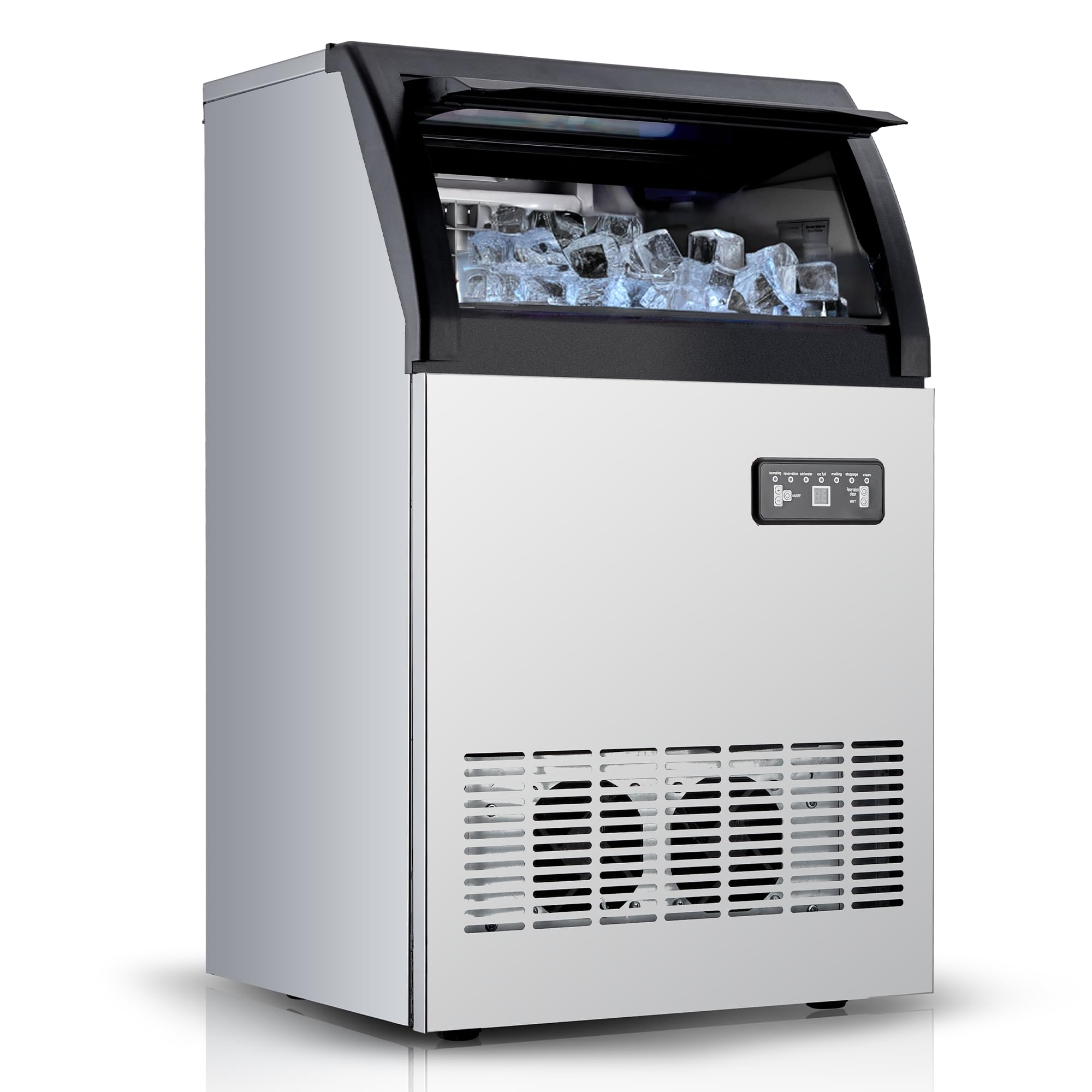 GARVEE 120lbs/24H Ice Maker Machine - Premium Stainless Steel Design