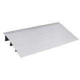 Garvee 3" Rise Door Threshold Ramp - Portable, Adjustable Telescoping Design, Non-Slip Surface, 800Lbs Load Capacity, for Wheelchairs, Strollers, Scooters, Power Chairs - Silver