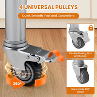 Garvee 36"L x 24"W x 35"H Nsf Stainless Steel Table Work Table with Adjustable Undershelf, Detachable Trash Bag Holder, Metal Work Table Workbench for Home Kitchen Restaurant Outdoor