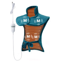 Garvee Massaging Heating Pad for Neck, Shoulders and Back, 24" x 35" Large Electric Heating Pad for Back Pain Relief with 8 Massage Combos, 2 Heat Levels, 4 Massage Motors, 2H Auto Shut-Off