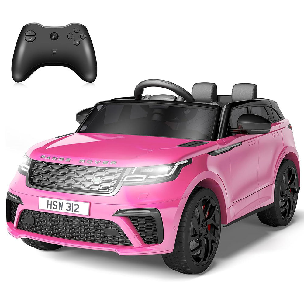 Garvee Ride - P Series: 3-8, 12V Licensed Land Rover Ride Electric Car for Kids with Parent Remote Control, MP3 Player, Rocking, Pull Rod - Pink