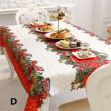 Garvee Christmas Table Cover Cloth Tablecloth Rectangle Printing Tablecloth for Restaurant Household Decoration DCreative Table Decorations