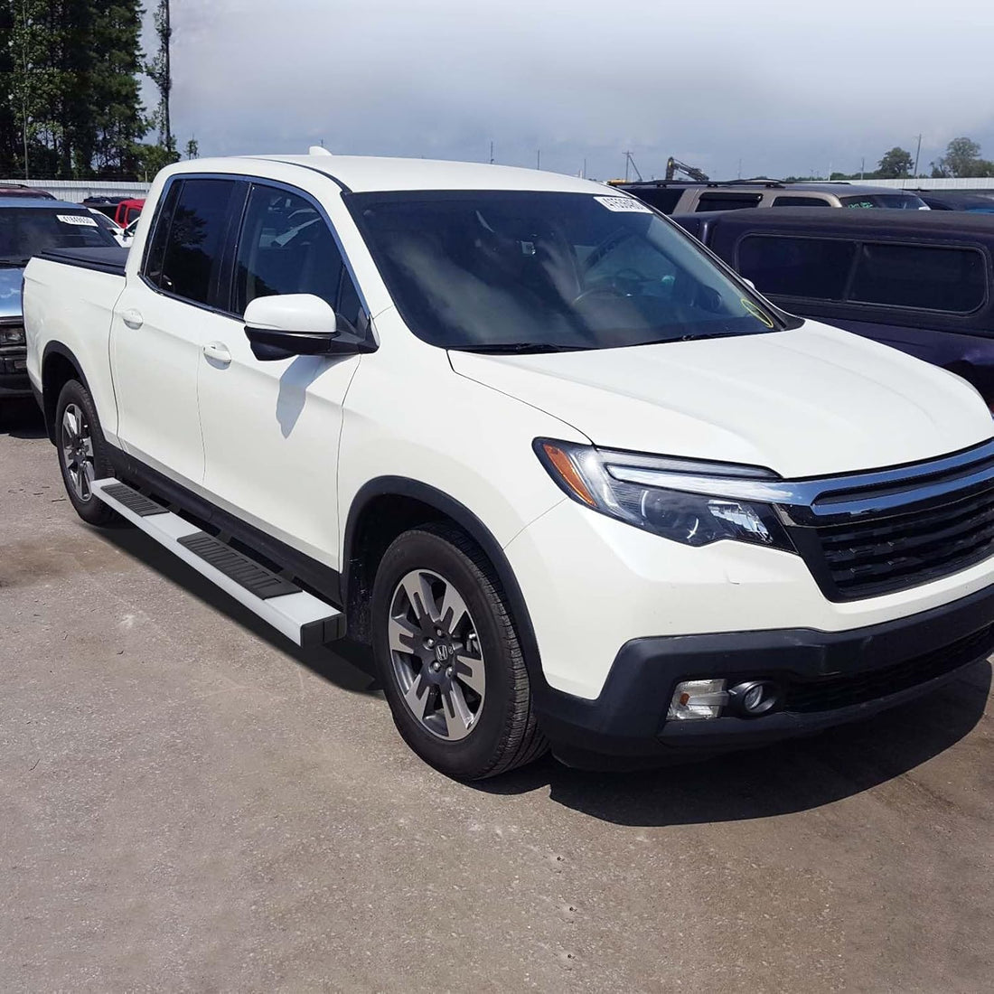 Garvee 6" Running Boards for 2007-2018 Silverado/Sierra 1500 Extended/Double Cab, 2007-2019 Silverado/Sierra 2500/3500 HD Extended/Double Cab | Black Aluminum Side Steps Nerf Bars