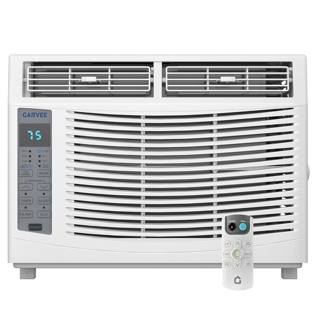 Garvee 6000btu Window Air Conditioner Units, Fast Cooling 250 Sq.ft. 115V Air Conditioner Window Unit with Remote Controlled, App Controlled, 50db Low Noise,Small Ac Unit for Room Quick Installation
