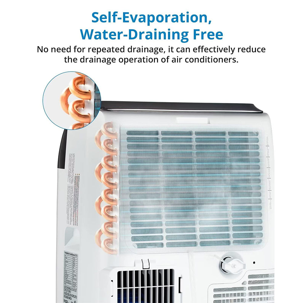 Garvee 14,000 BTU Portable Air Conditioner with Dehumidifier & Fan, Portable AC Units Cools up to 750 Sq. Ft., Remote Control, Auto Swing, Sleep Mode, Black Top