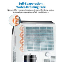 Garvee 14,000 BTU Portable Air Conditioner with Dehumidifier & Fan, Portable AC Units Cools up to 750 Sq. Ft., Remote Control, Auto Swing, Sleep Mode, Black Top