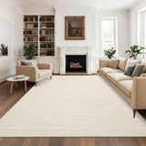 Garvee Modern Solid Color Area Rug 10x13 Beige- Washable, Non Slip, Soft, Stain Resistant for Living Room, Bedroom, Nursery, Home Office - Beige