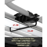 Garvee 84" x 39" x 6" Universal Roof Rack Basket - 200 lbs Capacity Heavy-Duty Rooftop Cargo Carrier with Extension for SUVs, Trucks, and Vehicles, Black