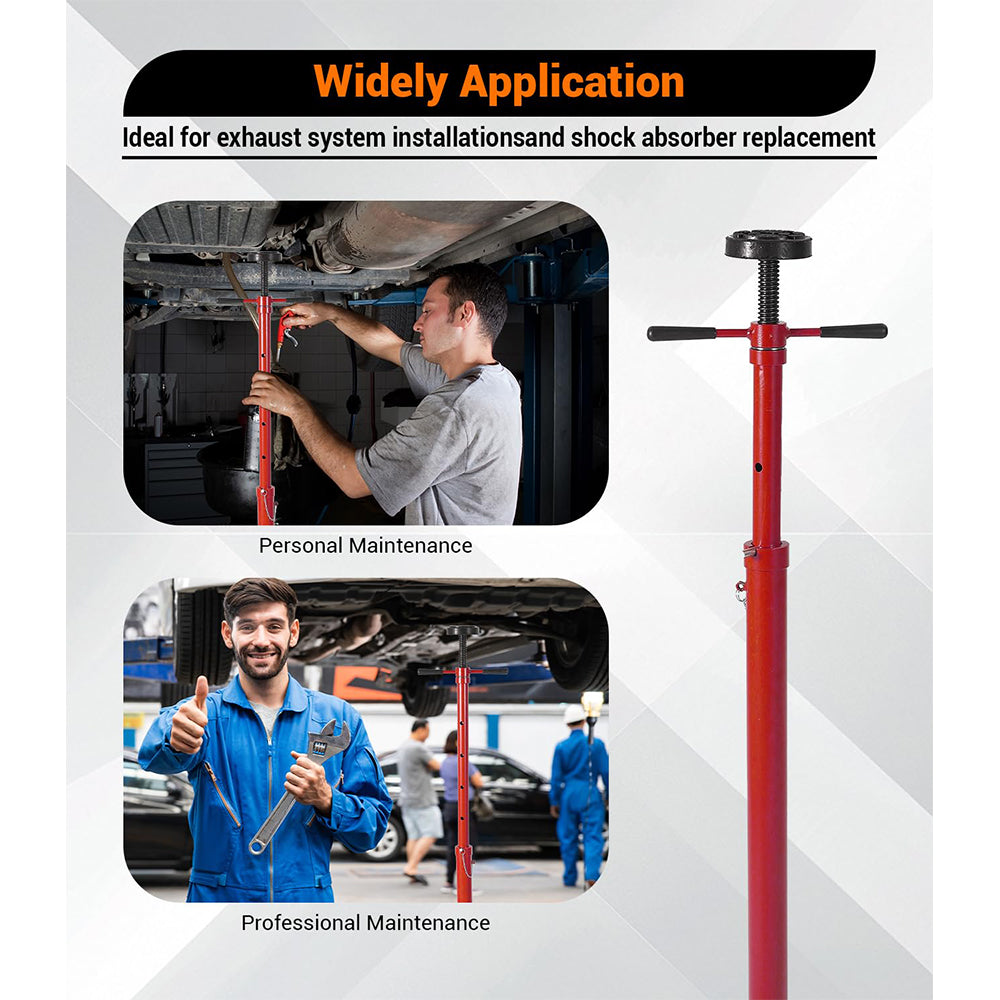 Garvee 3/4 Ton Underhoist Support Stand - 1655 lbs Capacity Jack Stand with 38.4" to 75.4" Lifting Range for Vehicle Lifting and Support, Black