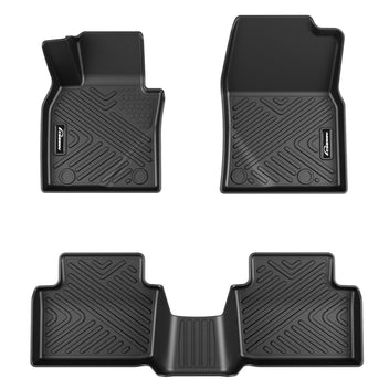 Garvee Floor Mats for 2020-2025 Mazda CX-30, TPE All Weather Custom Fit Floor Liners, Black