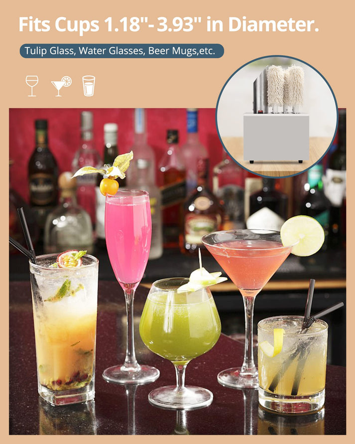 GARVEE Wine Glass Polisher Side View