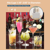 Garvee Commercial Glass Polisher, Electric Wine Glass Washer, 5 Polishing Cloths, Stainless Steel, for Bars, Restaurants, Hotels, Kitchens, Wineries Kitchen,Winery