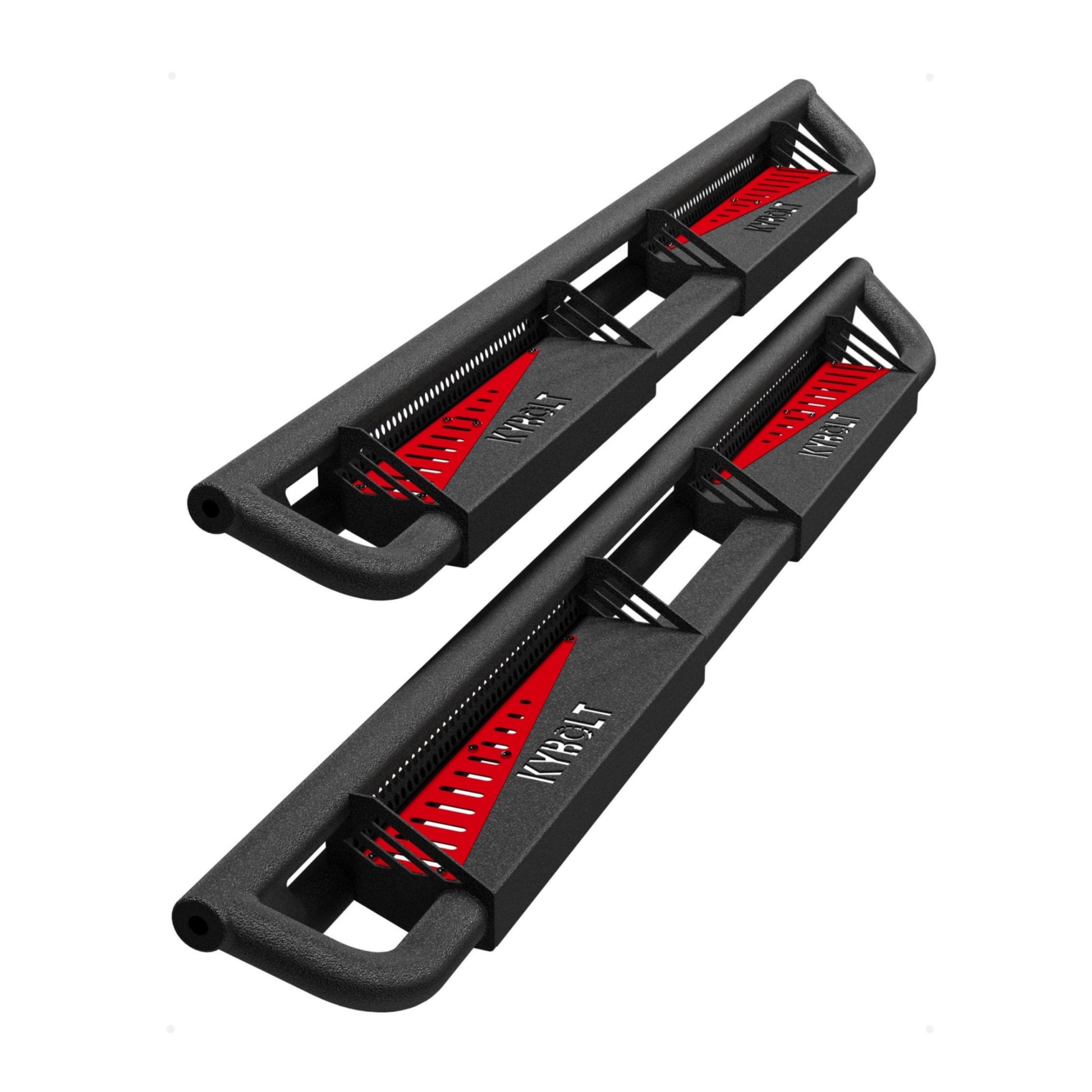 Garvee Steel Swing Bars Foot Pegs Compatible with Ford F-150 SuperCrew Cab, F-250 F-350 Super Duty 2015-2023, Durable, Easy Install, Off-Road Use