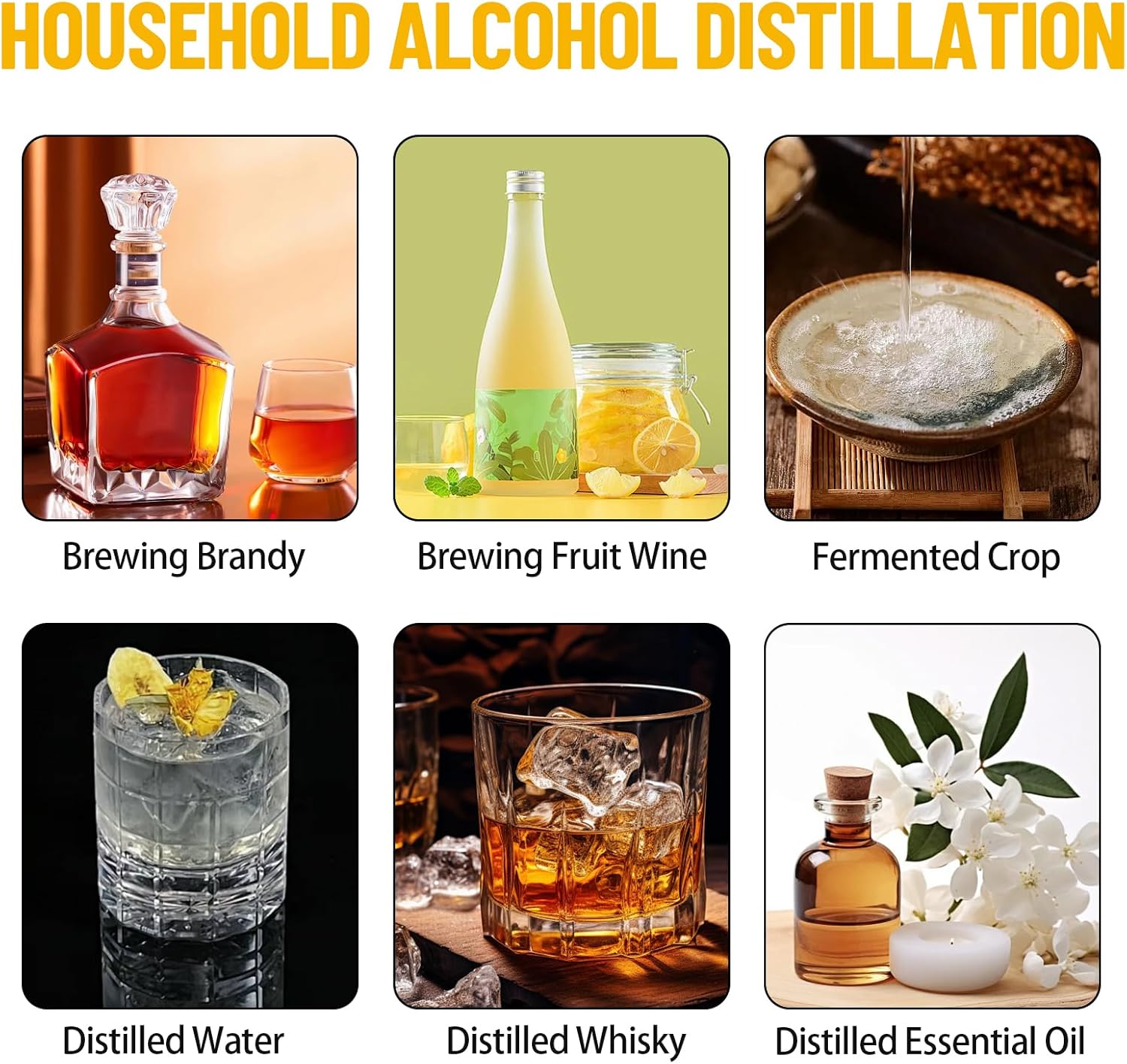 Garvee 8 Gal / 30L Alcohol Still, Stainless Steel Home Distillation Kit with Copper Tube and Built-In Thermometer, 3 Pots Multifunctional Wine Making Kit for Diy Whiskey Wine Brandy