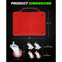 Garvee Wheel Cart, Heavy Duty Car Tire Car Moving Car with Skid Plate and 360 Degree Swivel Wheels,6000 lbs Car Moving Cart 4Pcs