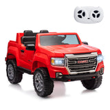 Garvee Ride - P Series: 24V 2-Seater Ride On Truck Car, Licensed GMC Battery Powered Electric Kids Car with Remote Control, LED Lights, MP3, 2 * 200W Motor, 20.5" Large Seat, Ride On Toys for Kids - Red