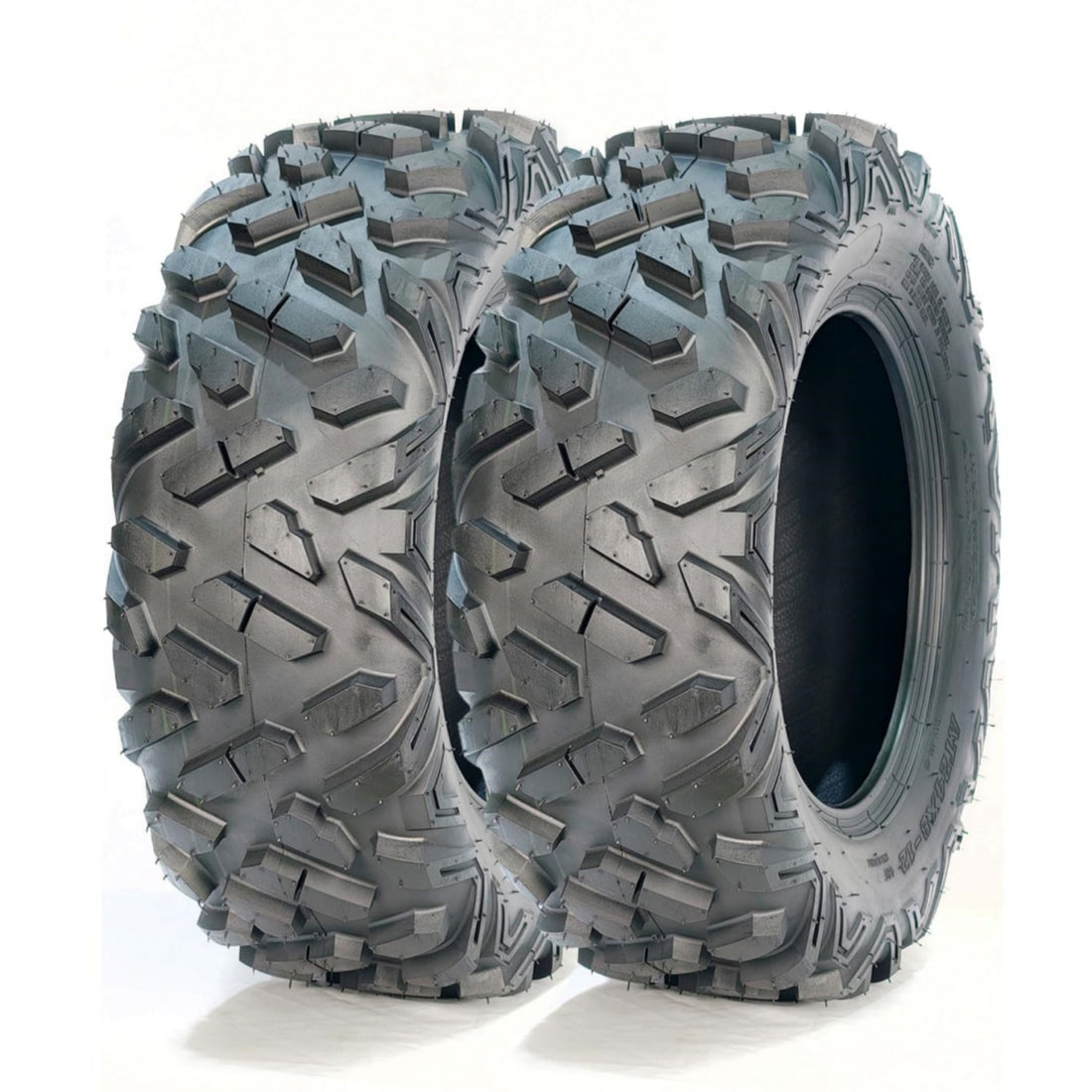 Garvee Set of 2 ATV UTV All-Terrain Tires 24x10-12 Heavy Duty Tubeless Off-Road Tires for Mud & Sand, Durable Black