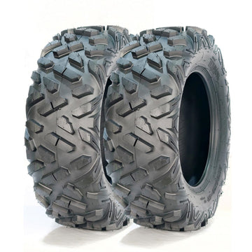 Garvee Set of 2 ATV UTV All-Terrain Tires 24x10-12 Heavy Duty Tubeless Off-Road Tires for Mud & Sand, Durable Black