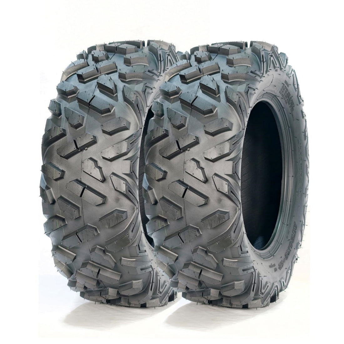 Garvee AT25X8-12 ATV Tires 25X8-12 Tubeless All Terrain Trail Sand Off-Road 16mm Tread Depth Black