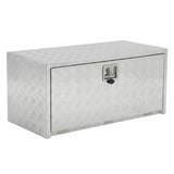 Garvee 30"X18" Heavy Duty Aluminum Underbody Tool Box, Waterproof Square Storage Chest for Pickup Truck Bed, RV Trailer, Silver - Silver
