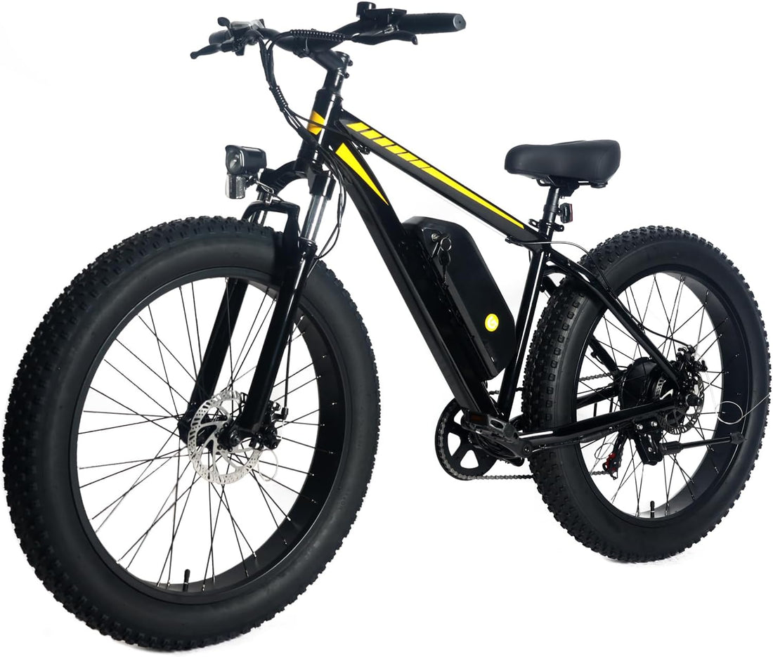 Garvee Mountain Electric Bicycle | 26" x 4.0 Fat Tires, 625Wh Removable Battery, 750W Motor, Step-Over Frame, 4 Riding Modes, LED Lights for Safety | for Commuting and Adventures