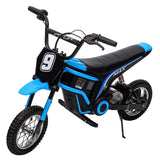 Garvee Ride - T Series: 24V-10A 350W Ride On Electric Dirt Bike For Kids Ages 13+, 14.29MPH, 3-Speed - Blue-9 - Blue - 9