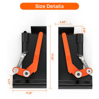 Garvee Universal Skid Steer Quick Attach Conversion Attach Adapter, Weld on Quick Attachment Plate, A Pair Skid Steer Quick Tach Attach Conversion Adapter Bobtach Box Plate Weld On QTK
