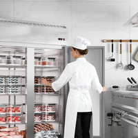 Garvee 48" W Commercial Refrigerator 33-41°F,Reach-in 36 Cu.ft 2 Door Stainless Steel Commercial Refrigerator Fan Cooling,6 Adjustable Shelves, Auto Defrost, for Restaurant,Bar,Kitchen,Shop